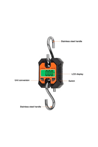Weiheng 100kg/50g Taşınabilir Elektronik Asılı Terazi Çok Fonksiyonlu Küçük Elektronik Terazi Kg Catty Lb Ünitesi