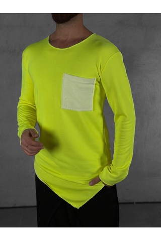 Cocopelli Cep Detaylı Yeşil Asimetrik Sweat Coc2311 Yeşil