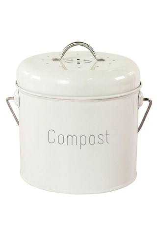 Homyl 3l Bahçe Kompost Kutusu Tezgahı Kapalı Kapaklı Kovası