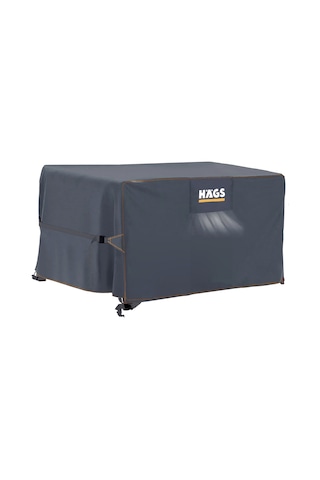 Haegs Bahçe Mobilyası Örtüsü, 150-150-74cm, Ağır Hizmet Oxford Kumaş, Su Geçirmez, Dış Mekan Veranda Masa Örtüsü, Havalandırmalı Masa Ve Sandalye Koruma Kılıfı - Gri