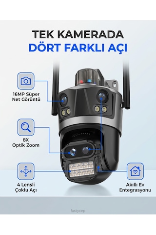 Gees Global Cmr57 8k 16mp 4 Lens 3 Ekran Gbzs