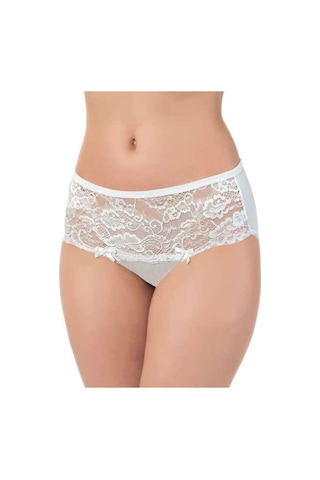 Lüx Drm 2503 Kadın Pamuklu Dantelli Likralı Bato Slip Külot