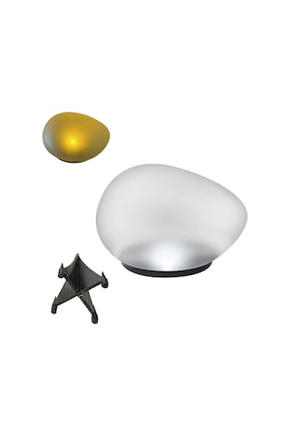 Geeksen Güneş Enerjili Çakıl Şekilli Bahçe Lambası - Ip55 Su Geçirmez 8 Saat Süreli Isınak Sarı Işık, Çok Amaçlı Bahçe Ve Çevre Aydınlatması Sarı