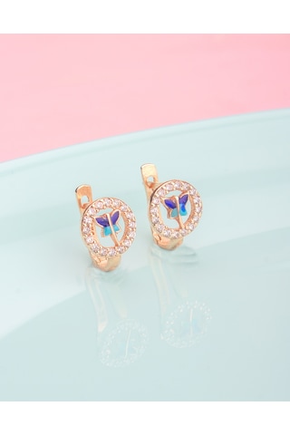 925 Ayar Gümüş Kelebek Yuvası Çocuk Küpesi