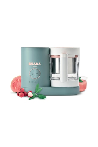 Beaba Babycook Neo 6 Sı 1 Arada Bebek Maması Hazırlayıcı, Cam Sürahi Ve Çelik Sepet Mutfak Ekipmanları Mavi