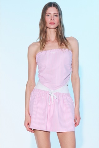 Sagaza Studio Ss6022 Kalın Lastikli Mini Etek Pembe