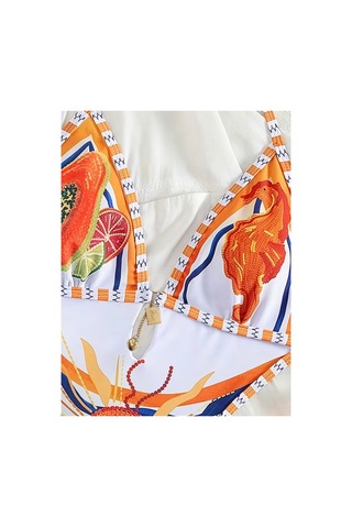 Lilly Amalfi Soleil Bağlamalı Cut-out Kadın Mayokini Beyaz Beyaz