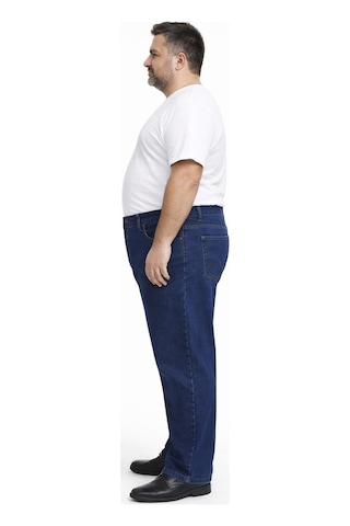 Classics Men Regular Fit Likralı Büyük Beden Erkek Jean Pantolon 7374 Lacivert