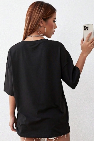 Unisex But First Coffee Tasarım Tshirt Siyah