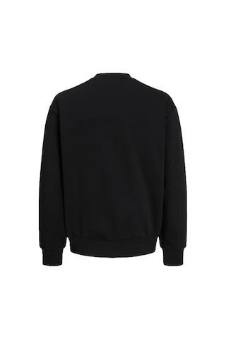 Jack & Jones Jack&jones Jcoclub Badge Sweat Crew Neck Erkek Sweatshirt 12300444 Siyah