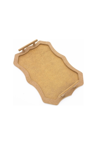 Na Neşeli Ahşap Sunum Tepsisi Dikdörtgen Desenli Ahşap Kulplu Kulplu Tepsi.küçük Boy .ham Ahşap Boyama.ahşap Boyası Boyanabilir Ham Ahşap