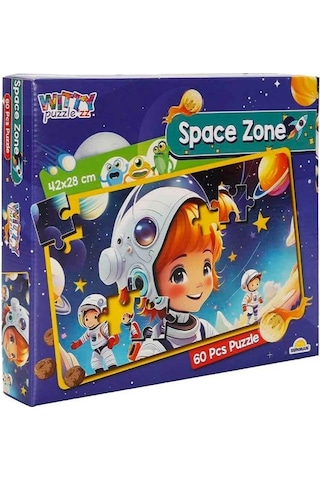 60 Parça Çocuk Astronotlar Puzzle 4956