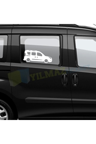 Fiat Doblo Yeni Kasa Basık Araç Kelebek Cam Oto Sticker 1 Çift