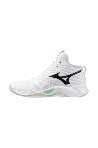 Mizuno Wave Momentum Pro Mıd Erkek Voleybol Ayakkabısı Beyaz Çok Renkli