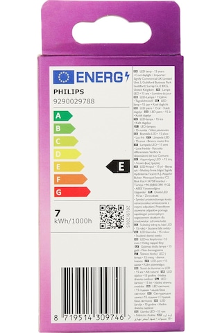 Philips Led 60w B38 E14 Mum Tipi Beyaz Işık Dim Edilmez Ampul 4lü Çok Renkli