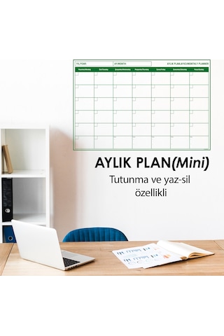 Mini Aylık Planlayıcı Statik Kağıt Tahta