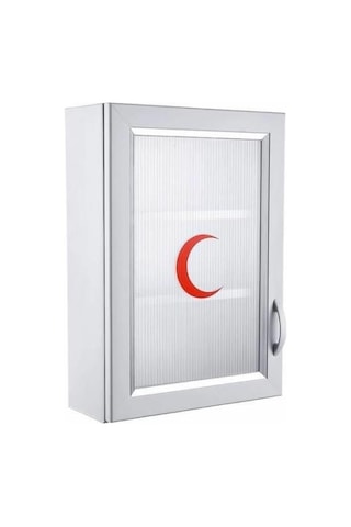 Ecza Dolabı İçi Dolu İlk Yardım İçerikli PVC 50x35x16 CM 159
