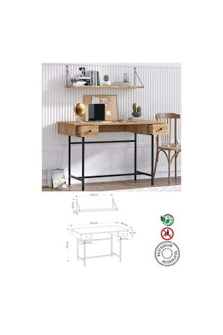 Decormet Dixie Çalışma Masası Safir Meşe Diğer