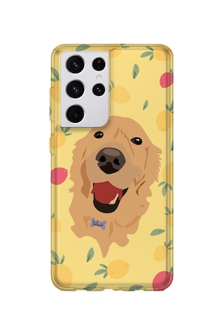Samsung Galaxy S21 Ultra Uyumlu Baskılı Şeffaf Telefon Kılıfı Koleksiyon: Dog Lover 5