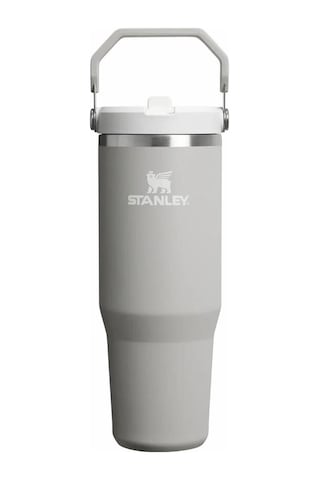 Stanley The Iceflow Flip Straw Pipetli Termos Bardak 0.89 Lt Matara Gri
