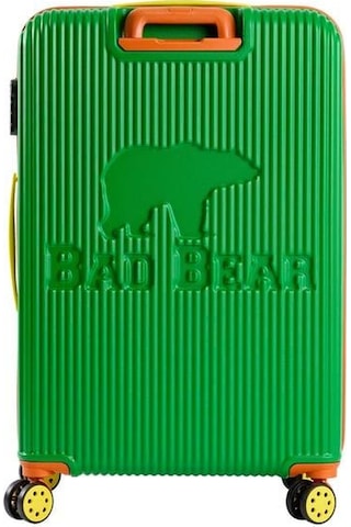 Bad Bear Logo Suitcase 23.01.80.001y Yeşil Büyük Boy Tekerlekli Abs Valiz 95 Lt. Yeşil