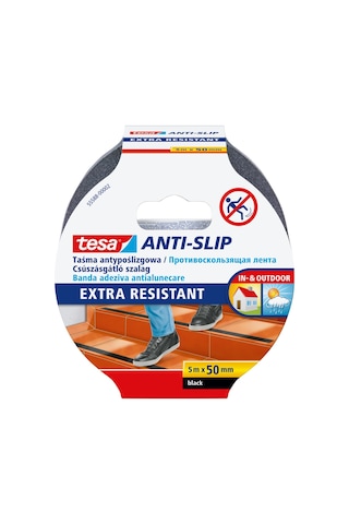 Tesa Kaydırmaz Bant Zemin Güvenliği İçin Siyah 5m x 50mm