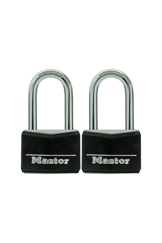 Master Lock 141tlf Kaplamalı Alüminyum Asma Kilit Anahtarlı, 2'li