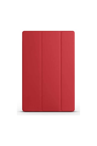 Galaxy Tab S9 Fe Uyumlu Zore Smart Cover Standlı 1-1 Kılıf-kırmızı Tablet Kılıfı