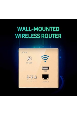 Novahub 300mbps Duvar Tipi Wifi Erişim Noktası - Wps Şifreleme & Usb Kablosuz Router