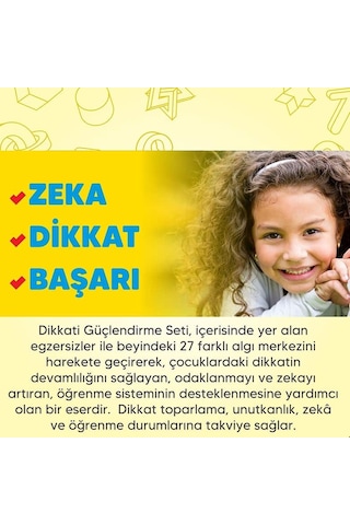 Dikkati Güçlendirme Seti - 2. Sınıf - 8 Yaş - Osman Abalı - Adeda