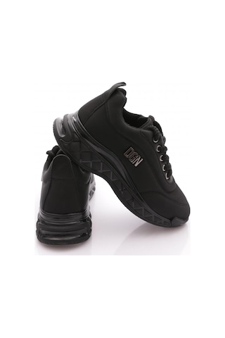 Dgn B012 Kadin Spor Ayakkabi Siyah Saten