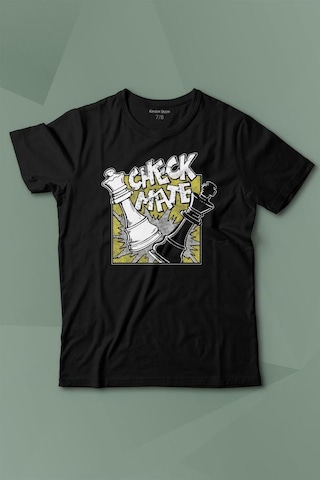 Kendim Seçtim Şah Mat Satranç Check Mate Chess Kral Kraliçe Gambit Baskılı Tişört Çocuk T-shirt 001