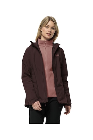 Jack Wolfskin Moonrise 3ın1 Kadın Outdoor Montu Mürdüm