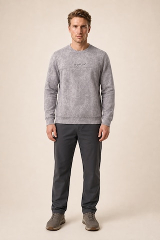 Redline Continu Erkek Kışlık Regular Fit Kışlık Bisiklet Yaka Sweatshirt Gri