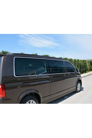 Omsa Vw T6.1 Transporter Krom Cam Çerçevesi 14 Parça Tek Sürgü Uzun Şase 2020-2023 Arası