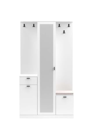 Harmony Partmanto Vestiyer Ayakkabılık 106x190x39 Cm Beyaz - Modern Tasarım