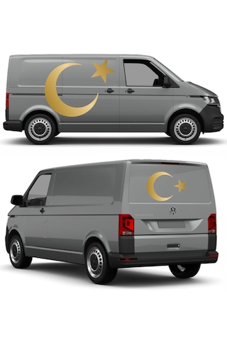 Ay Yıldız Türkiye Türk Bayrağı Sticker Araba Oto Motosiklet Karavan Sticker 00323 50x36 Cm