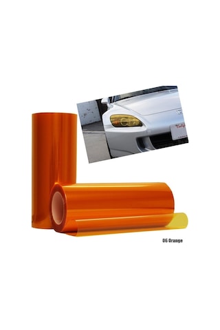 Turuncu Transparan Far Filmi 30 Cm X 1 Metre