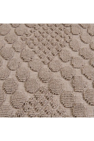 Evidea Soft Kağan 2'li Banyo Paspası - Bej - 60x100 Cm + 50x60 Cm Bej