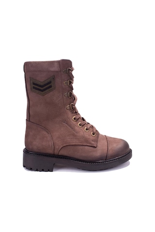 Hammer Jack 10218354 Kahve Ortopedik Günlük Düz Topuk Kadın Deri Bot 001