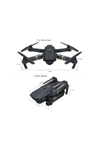 Çift Bataryalı Çift Kameralı Drone Uzaktan Kumandalı App Destekli Pervane Korumalıklı Quadcopter