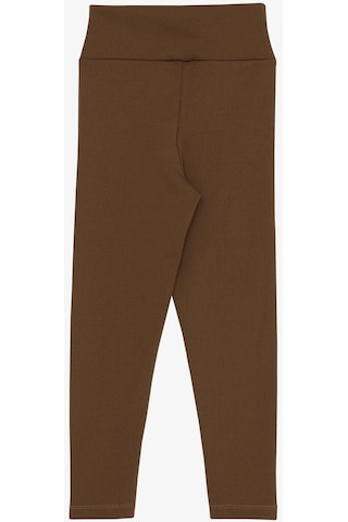 Breeze Kız Çocuk Tayt Fashion Armalı Taşlı 8-14 Yaş, Kahverengi-kahverengi Kahverengi