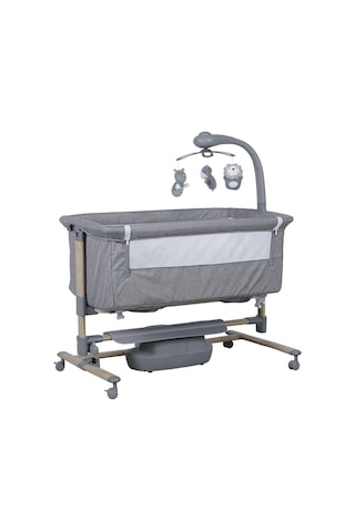 Prego Carmela Elektrikli Anne Yanı Beşik - Gri