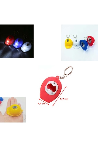 Fener Ve Açacak Özellikli Baret Anahtarlık Fonksiyonlu Anahtarlık 1 Adet Ebat: 5,7 Cm X 4,4 Cm Sarı
