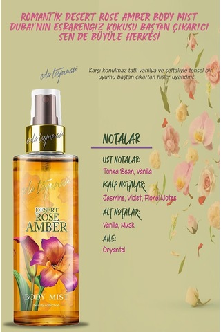 Eda Taşpınar Rose Amber Body Mist Vücut Spreyi 200 ML