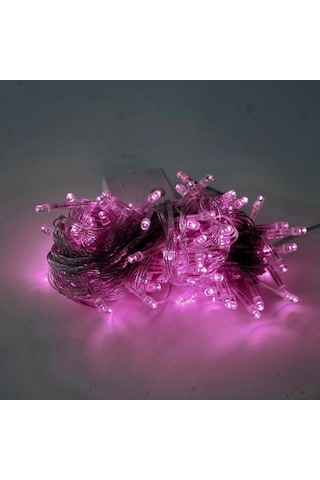 Pembe Led Peri Dize Işıklar 7 Renk Pil Kumandalı Açık Hava Su Geçirmez Led Dize Işık Noel Doğum Günü Ev Partisi Dekoru Lamba 10m