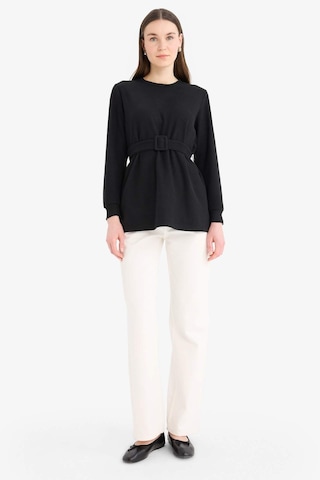 DeFacto Regular Fit Bisiklet Yaka İçi Yumuşak Tüylü Selanik Kumaş Uzun Kollu Tunik F4156AX25SPBK81