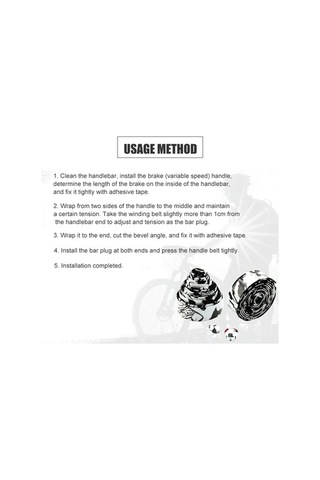 Fortunelane Bisiklet El Divarı Bandı - Kauçuk Materyal, Siyah-mavi Kamuflaj, Universal Boy, Kayma Ve Şok Önleyici