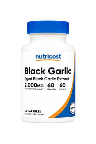 Nutricost Black Garlic 2,000 Mg 60 Capsules - Aged Black Garlic Extract