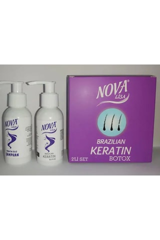 Nova Lisa Mini Brezilya Keratin Özlü Şampuan 100 ML + Keratin 100 ML